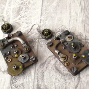 Steampunk Industrial Earrings