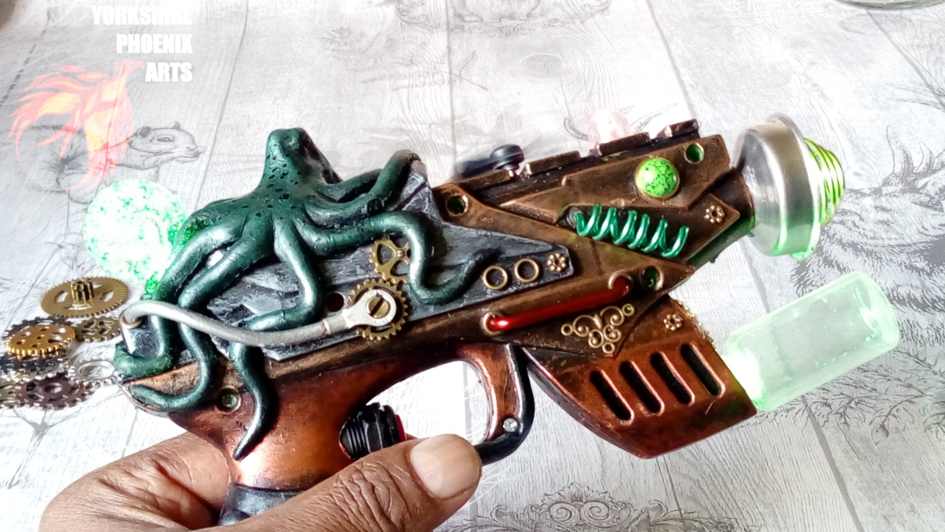 Steampunk Octopus Ray Gun