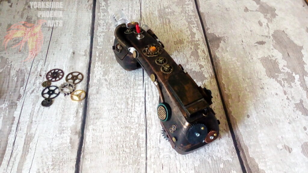 Steampunk old style phone