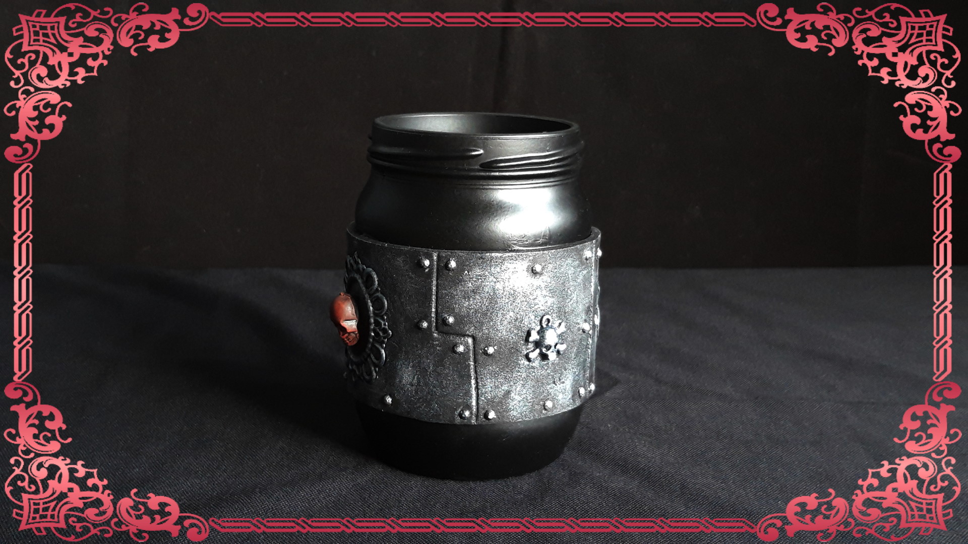 Steampunk Goth Jar