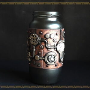 Steampunk Bottle Jar