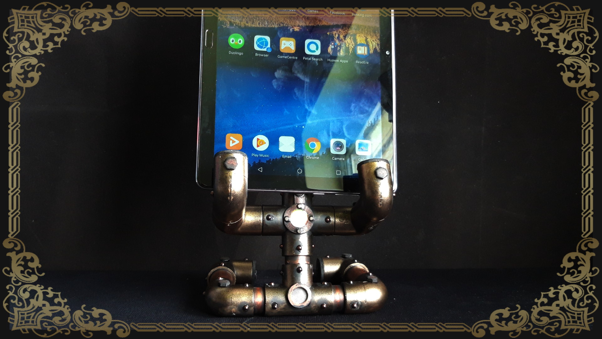 Steampunk Tablet Stand